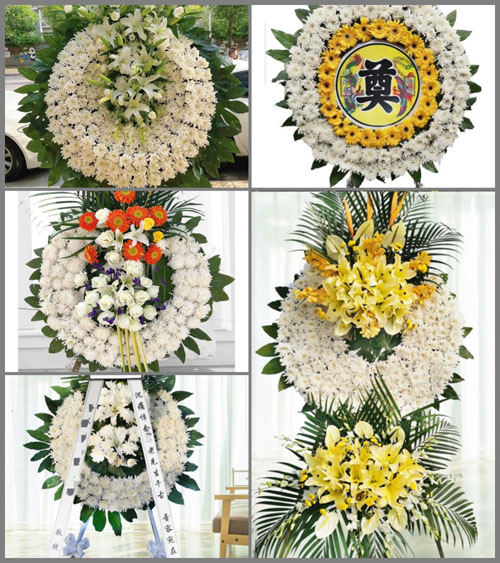 山东青岛莱西市武备镇武备四村花圈速递